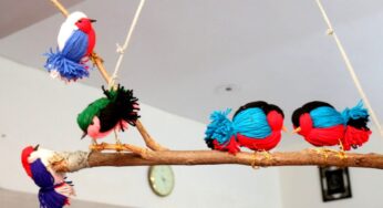 DIY Birds Wall decor| Love Birds| Woolen Birds Making |Easy Room Decor Ideas