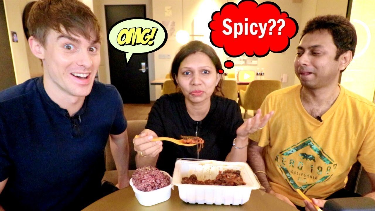 When Indians try Spicy Korean Food Ft. Korean Englishman and Awal Madaan | Spicy Food Challenge | 