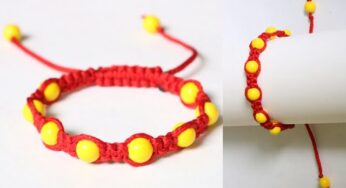 Bracelet/ Friendship band making/Beaded Bracelet/How to make beads bracelet/Shamballa bracelet/DIY