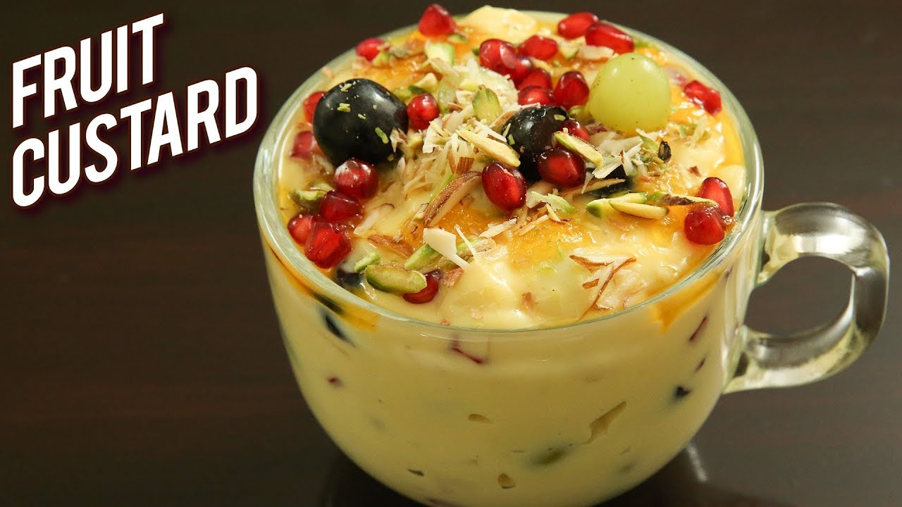 Fruit Custard Recipe - How To Make Fruit Custard At Home - Dessert Recipe - Fruit Custard - Ruchi 