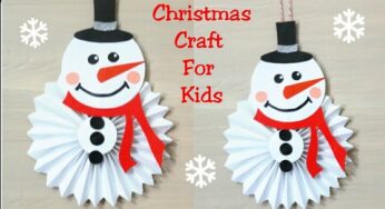 DIY Christmas Ornaments| Paper snowman| Christmas Paper Craft for kids| Christmas decoration ideas