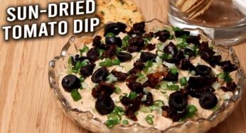 Sundried Tomato Dip | Easy To Make Sun Dried Tomato Spread | Homemade Dip Recipe | Ruchi