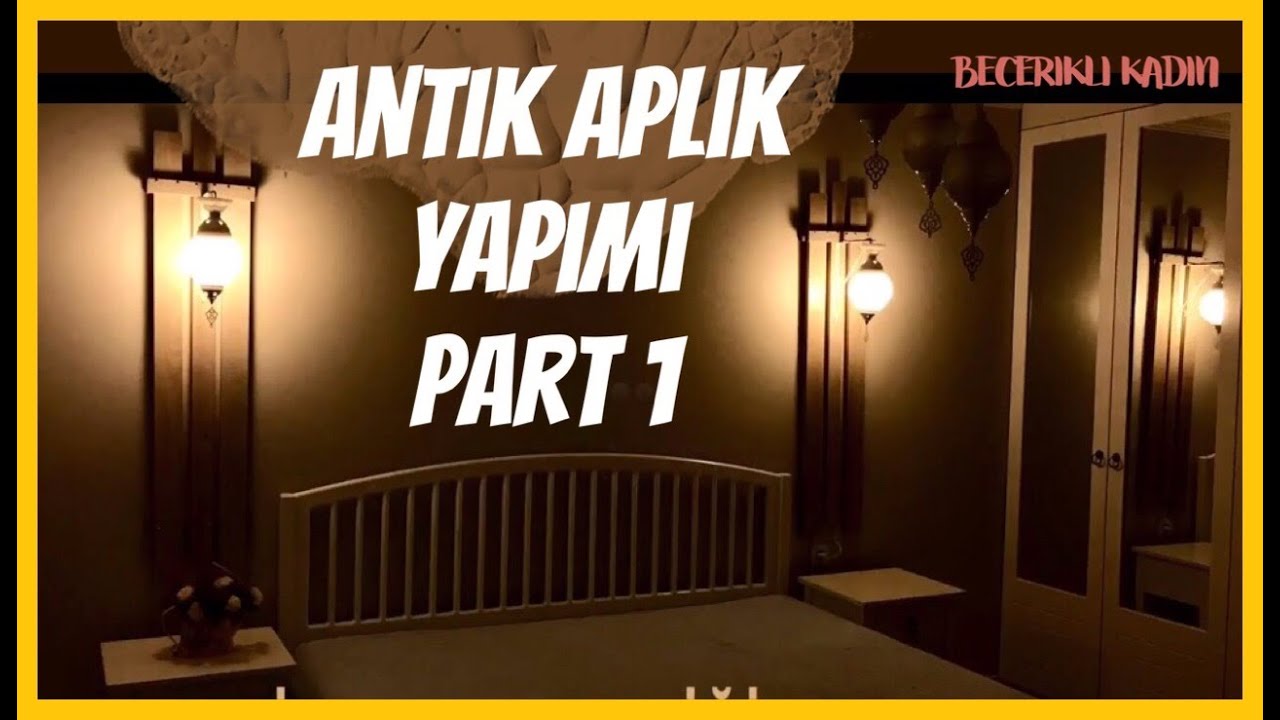 DIY-ANTİK DUVAR APLİĞİ YAPILIŞI-BÖLÜM 1-@VINTAGE LAMP HAND MADE 