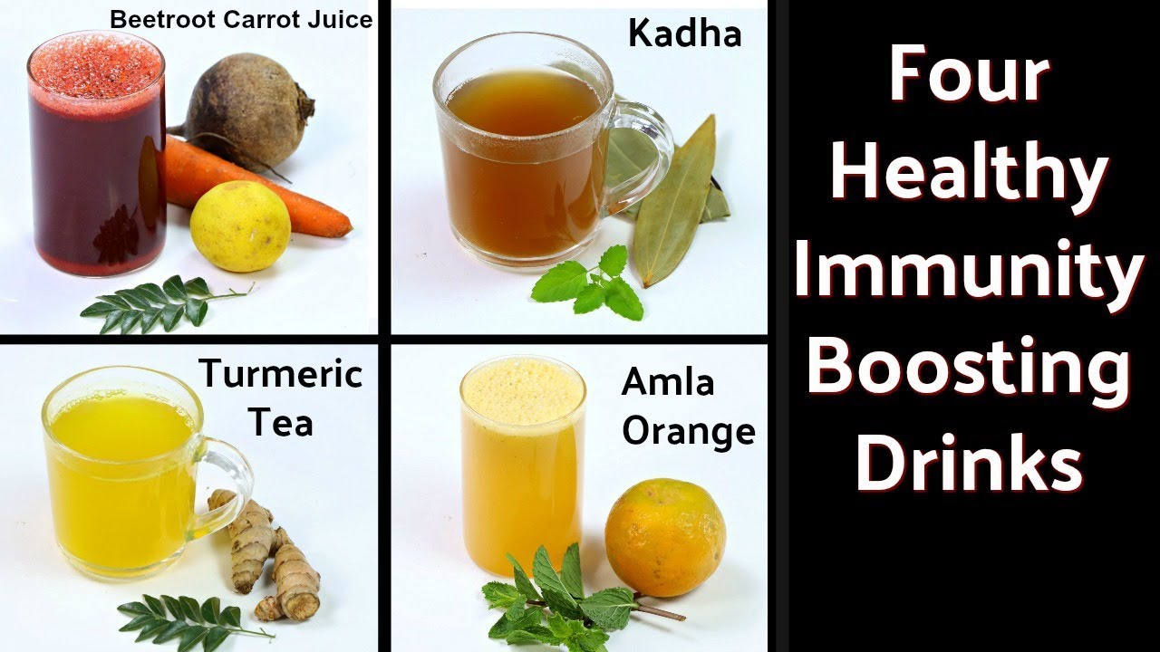 ४ हेल्दी ड्रिंक्स जो इम्युनिटी को बढ़ाए और आपको रोगो से बचाए | Immunity Booster Drinks | Kabita 