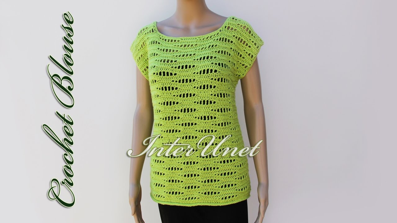 Summer top – blouse crochet pattern 