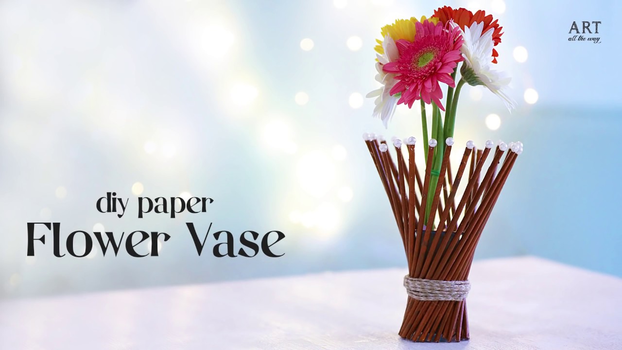 DIY Paper Flower Vase | Old New Paper Craft 