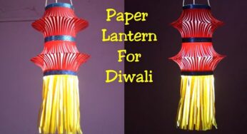 Kandil making| Paper lantern making| How to make Kandil for Diwali decoration| Paper lantern