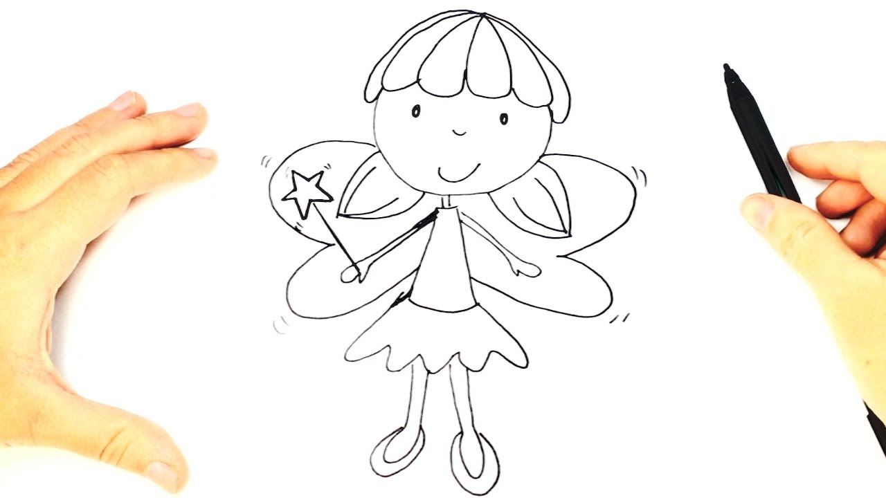 How to draw a Fairy for kids | Fairy Drawing Lesson Step by Step 