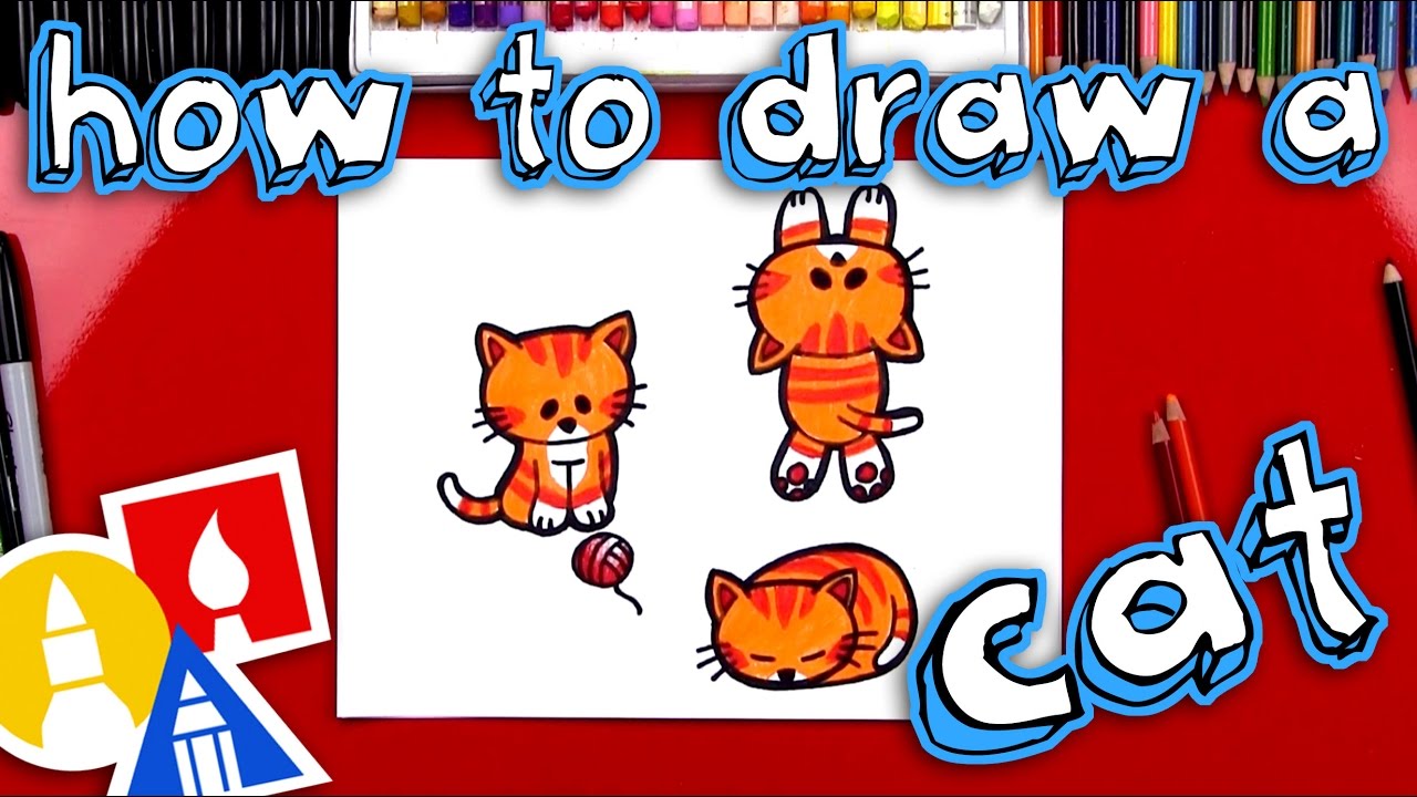 How To Draw A Cartoon Cat 