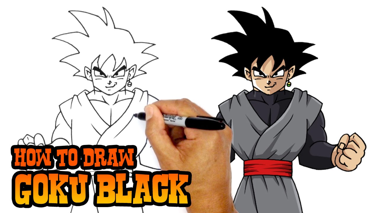 How to Draw Goku Black | Dragon Ball Super 