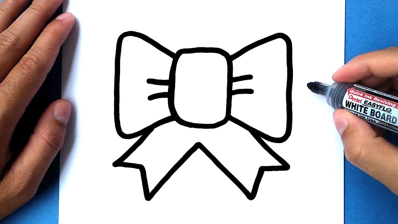 How to draw a Bow Supper Easy Step by step, Draw cute things 