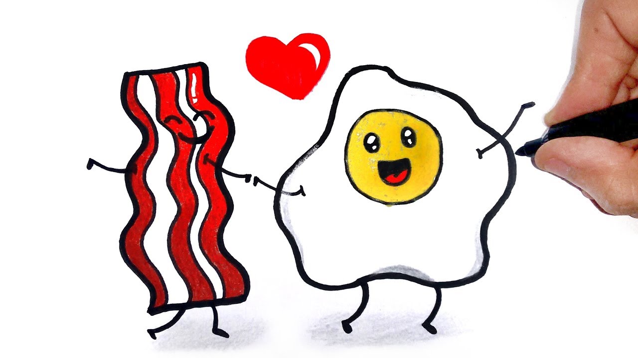 HOW TO DRAW EGG AND BACON tumblr 