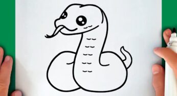 HOW TO DRAW A CUTE SNAKE