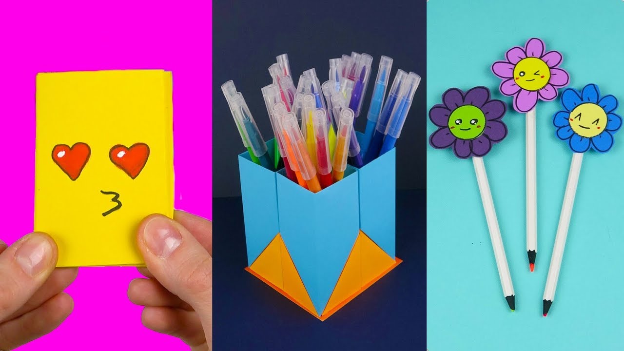 6 DIY School Supplies | Paper crafts for school 