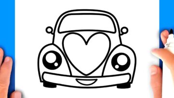 Comment Dessiner Une Volkswagen Coccinelle Kawaii Bizimtube Creative Diy Ideas Crafts And Smart Tips