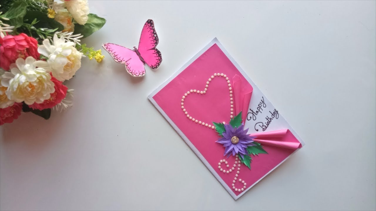 Beautiful Handmade Birthday card idea / DIY Greeting Pop up Cards for Birthday. 