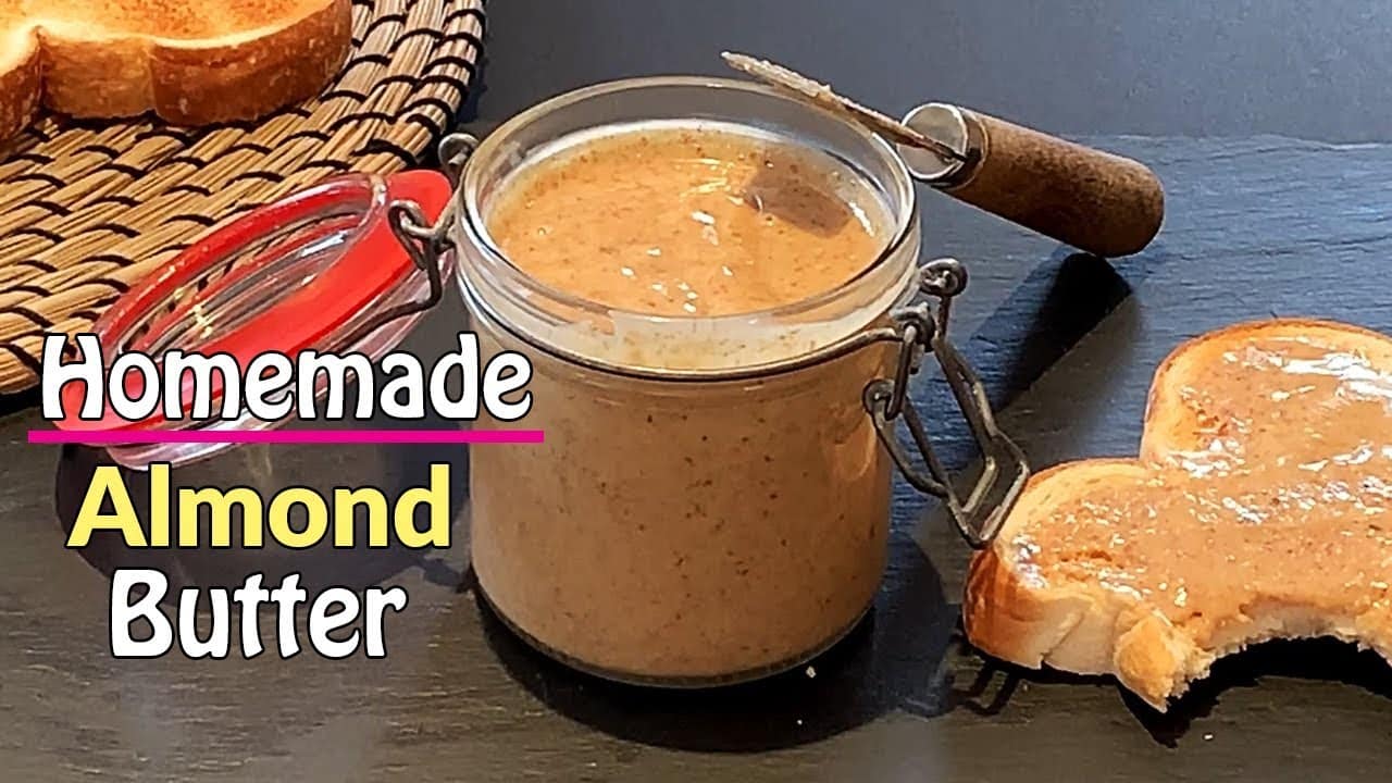 How to Make Almond Butter - EASY Homemade Almond Butter 