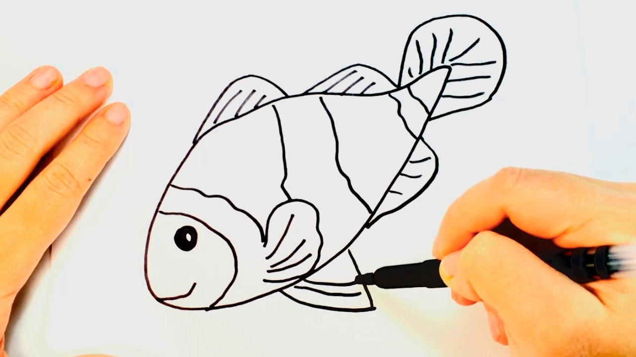 How to draw a Fish (Nemo) | Fish Easy Draw Tutorial 