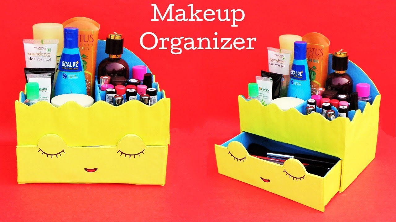 DIY Makeup Organizer from waste cardboard | Best out of waste 