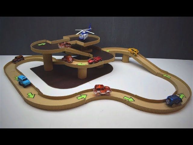 DIY Magic track with magic cars out of cardboard 