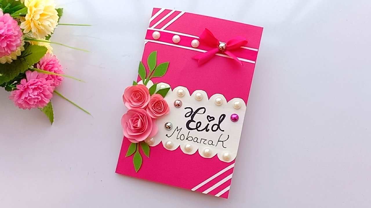 How to make Eid card / DIY Eid card/make beautiful Eid card 