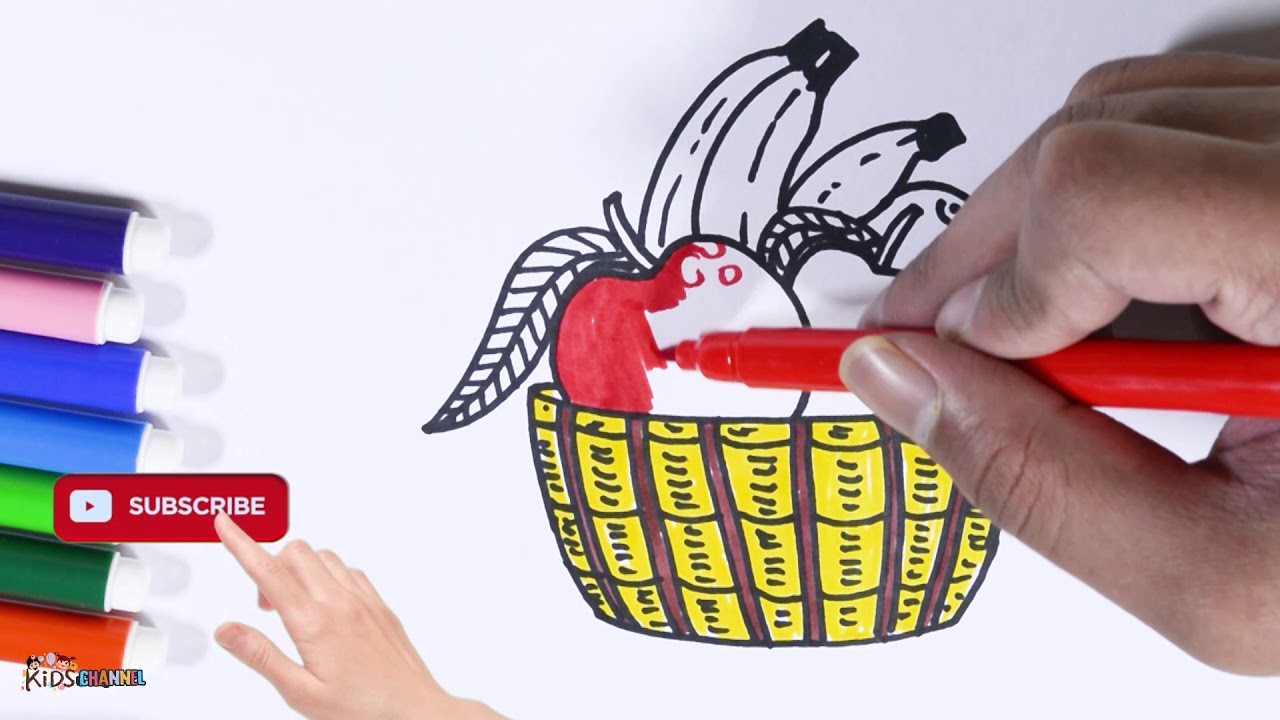 How To Draw A Fruit Basket Step By Step Very Easy 