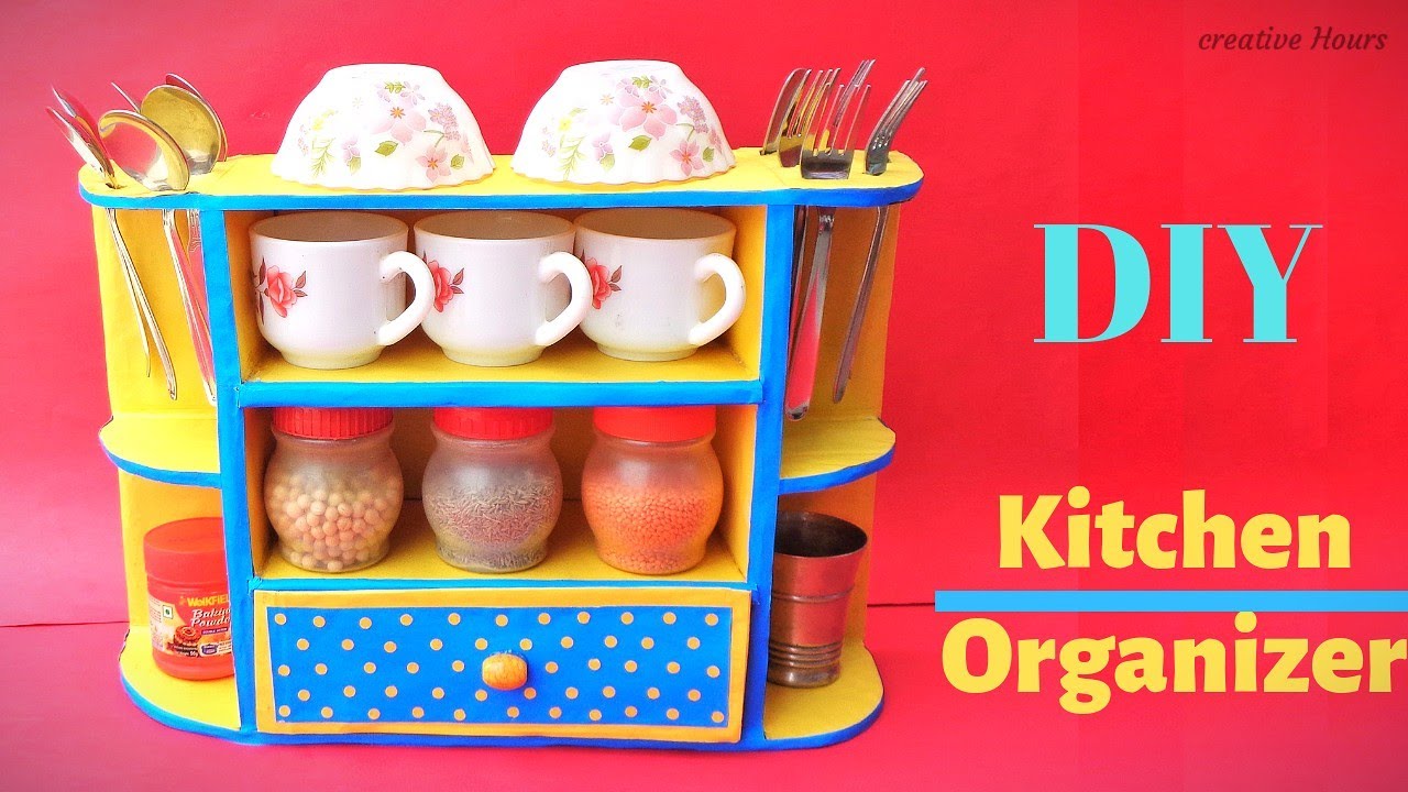 DIY: Kitchen Organizer | Best out of waste | Space saving craft idea 