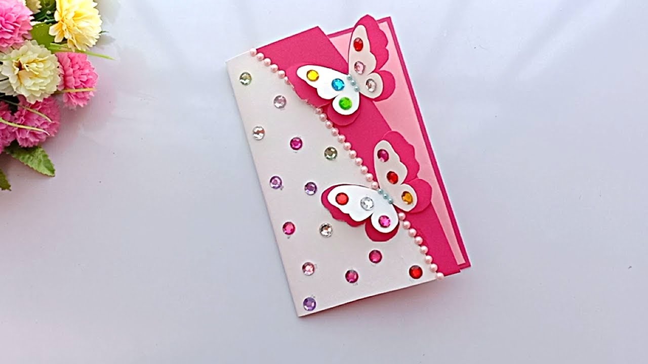 Beautiful Handmade Birthday card//Birthday card idea. 