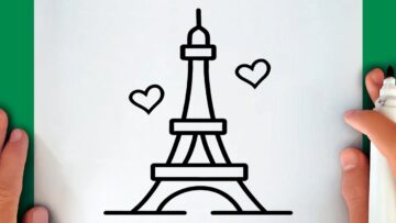 Come Disegnare La Torre Eiffel Bizimtube Creative Diy Ideas Crafts And Smart Tips