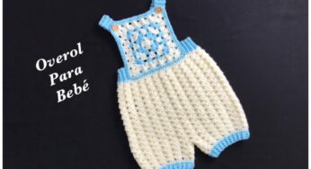 Overol o jardinero a crochet o ganchillo para niños y niñas 6-9M+ Crochet FACIL – Crochet for Baby