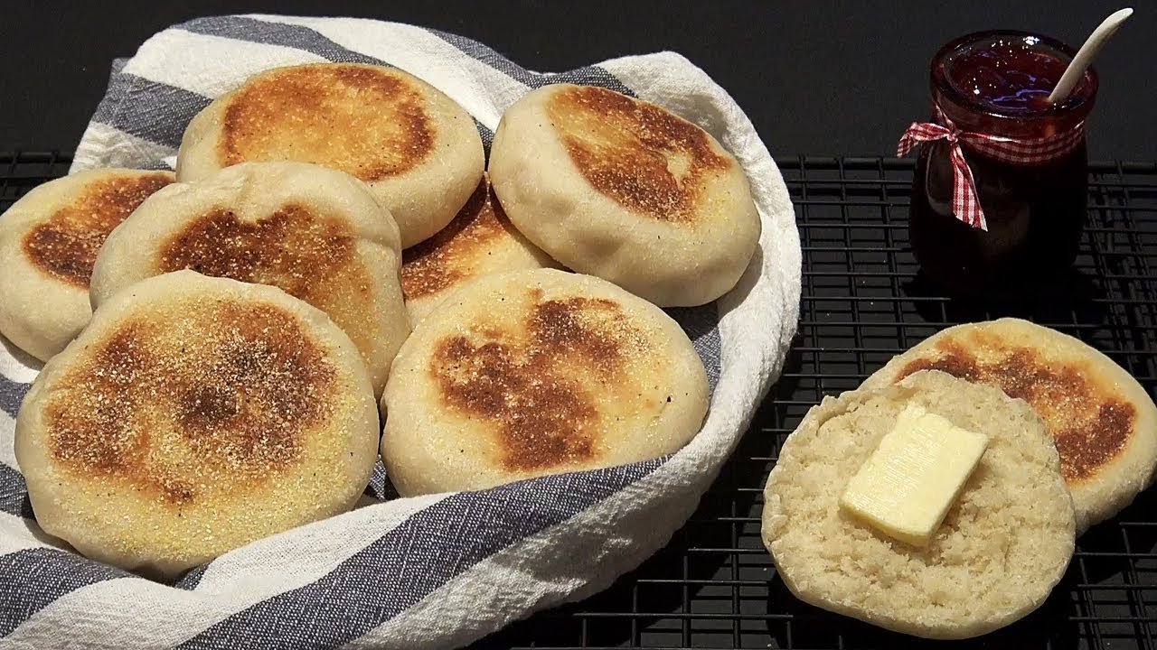 English Muffins Bread Recipe - Homemade Bread Without Oven 