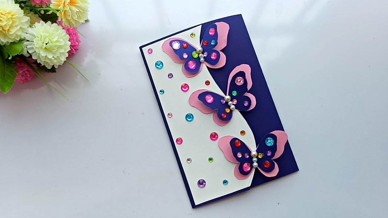 Beautiful Handmade Birthday card//Birthday card idea. 