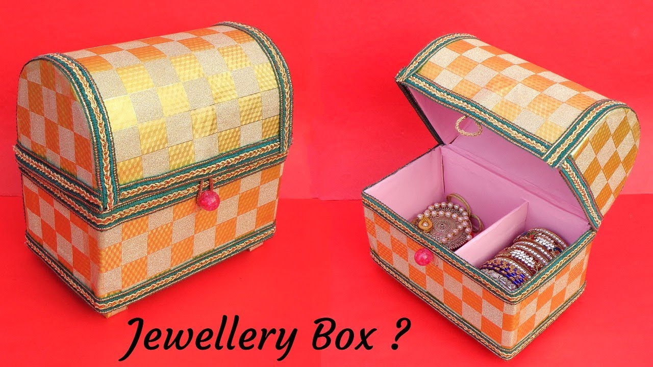 How to make Jewellery Box at home | Best out of waste | DIY Bangle Box 