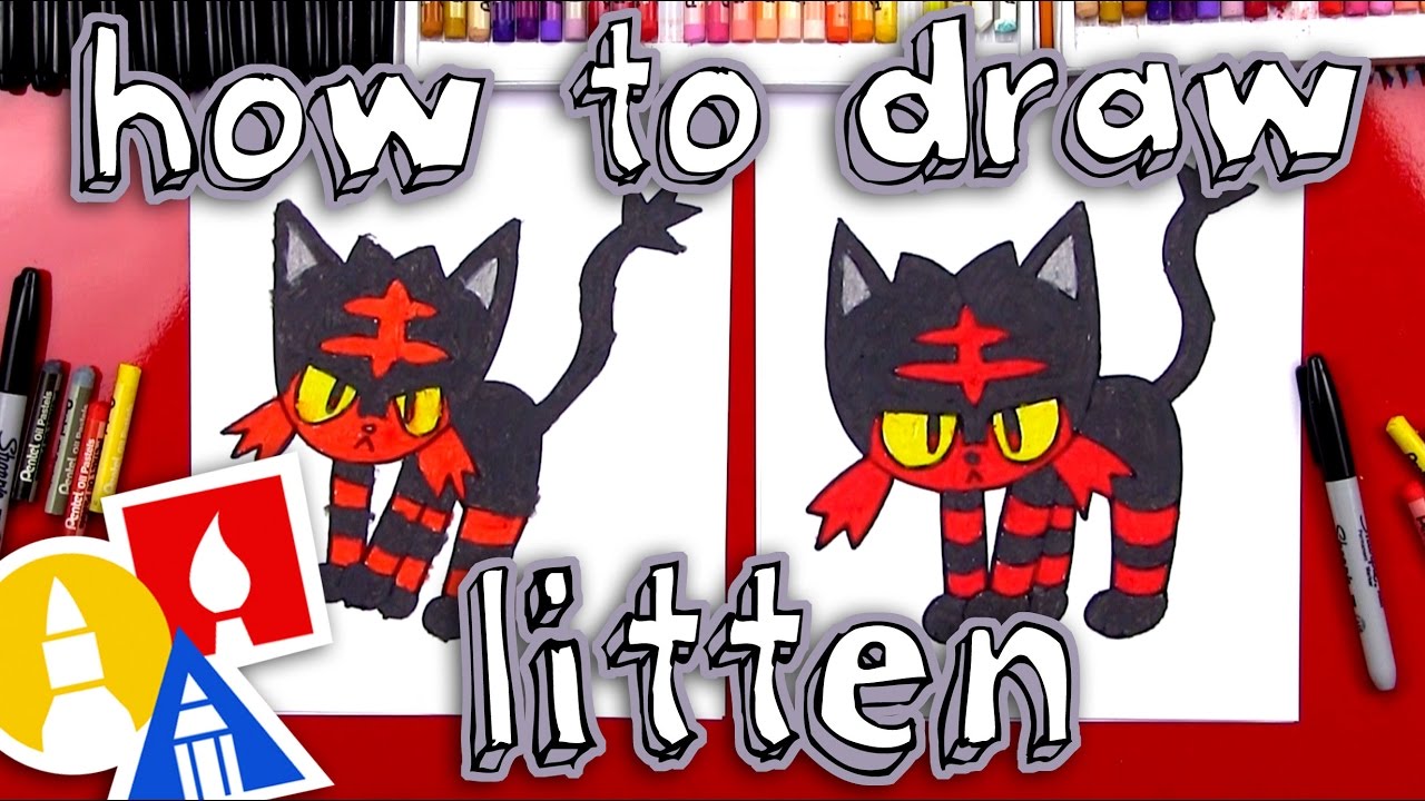 How To Draw Litten Pokemon 