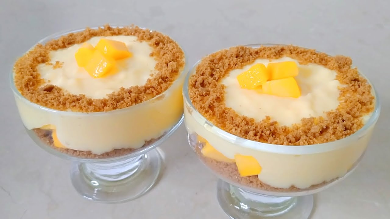 Mango Trifle Delight Recipe | Quick and Easy Mango Trifle Delight 