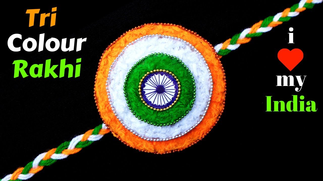 DIY : Indian Tricolour Rakhi | Rakhi making for competition 2020 