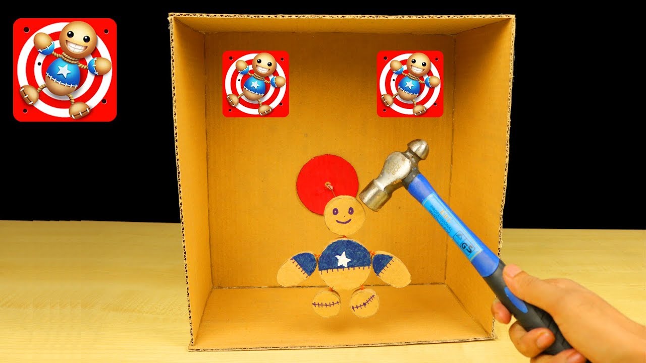 DIY Kick the Buddy Game from Cardboard - Kick the Buddy 