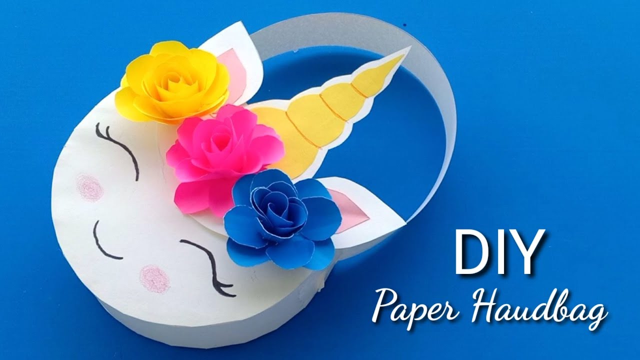 How To Make Paper Handbag- Handmade Paper Handbag-Origami Paper Bag 