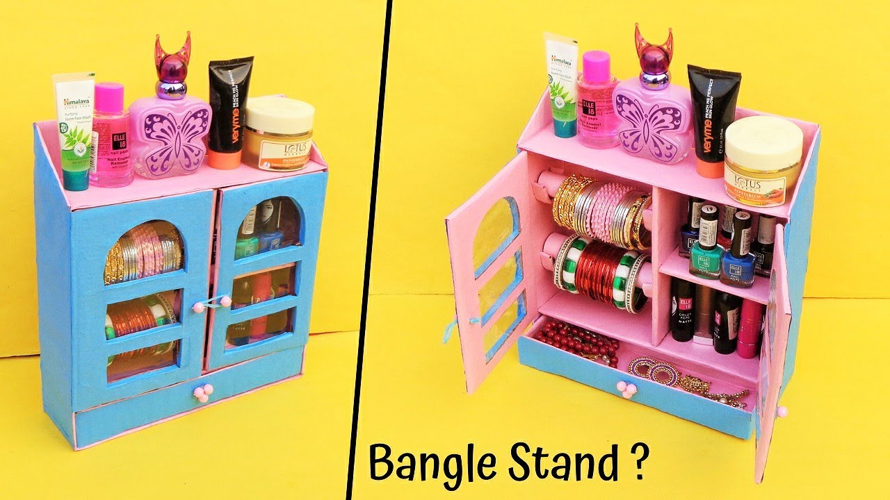 How to make Bangle Stand/ Best out of waste/ DIY Jewellery Organizer 
