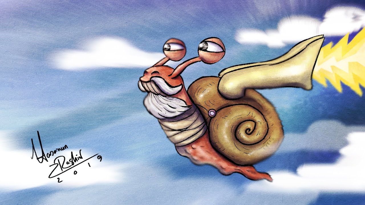 Draw Mr. Snail | The Rocking Snail | Robin Art School 