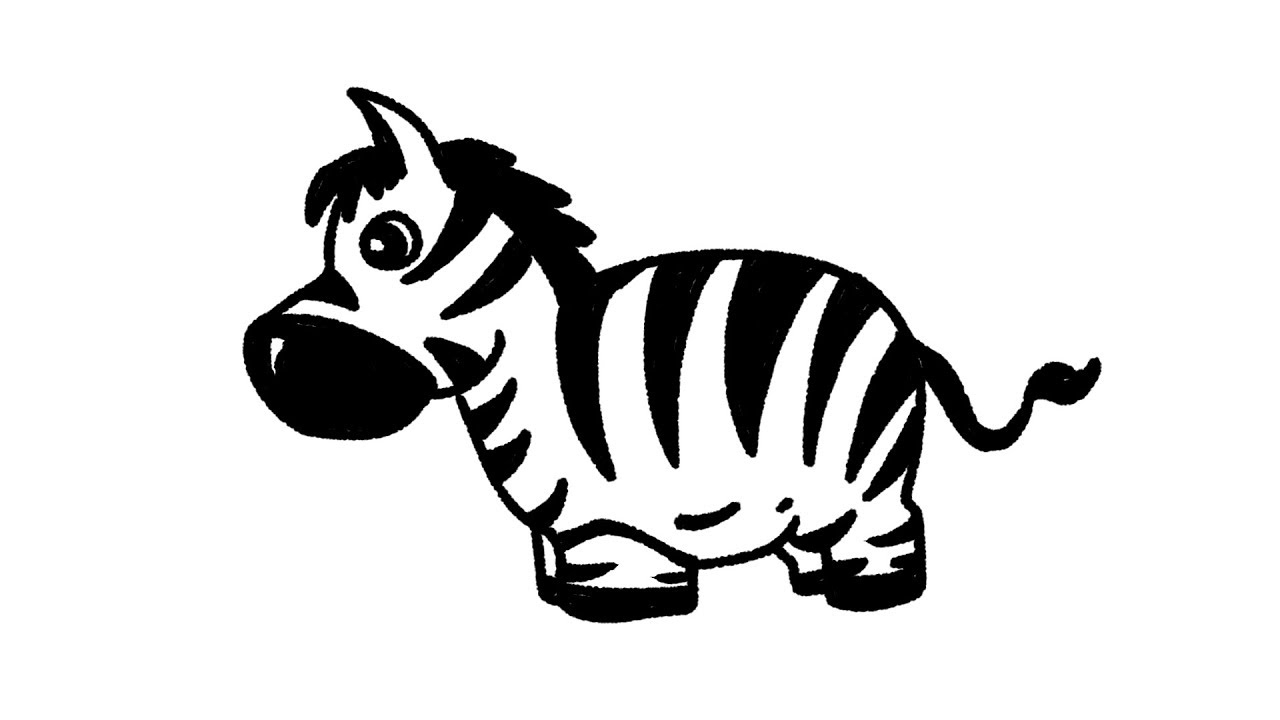 How to Draw Zebra Easy Step by Step 