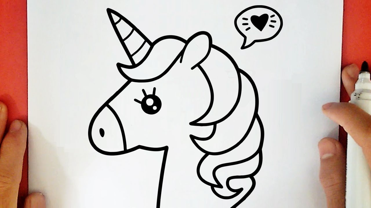 HOW TO DRAW A CUTE UNICORN 