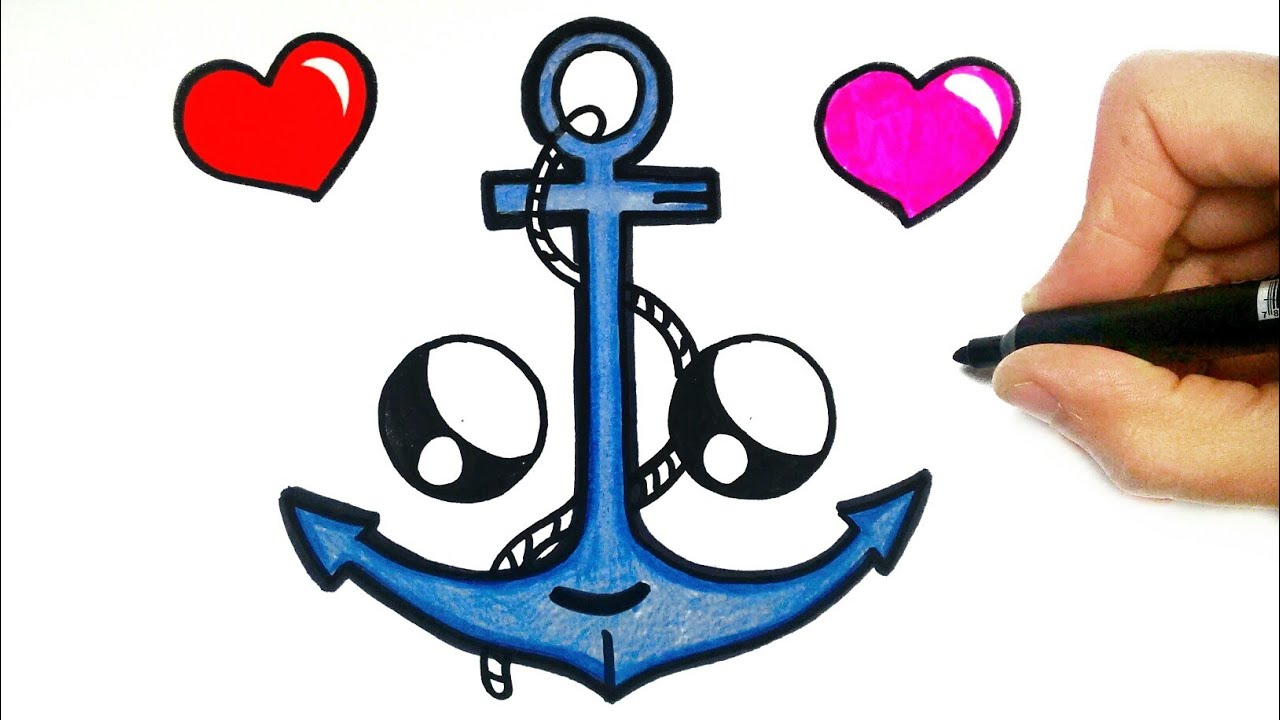 HOW TO DRAW A ANCHOR 