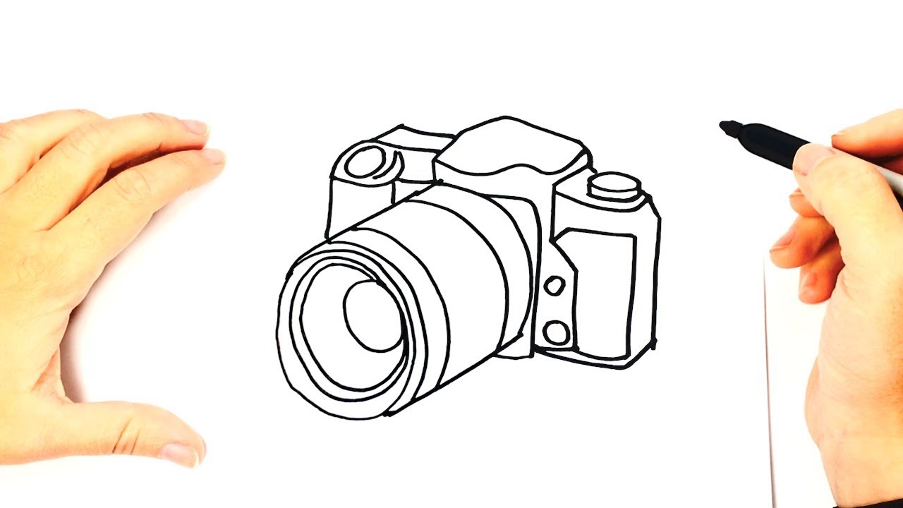 How to draw a Photo Camera Step by Step | Drawings Tutorials 