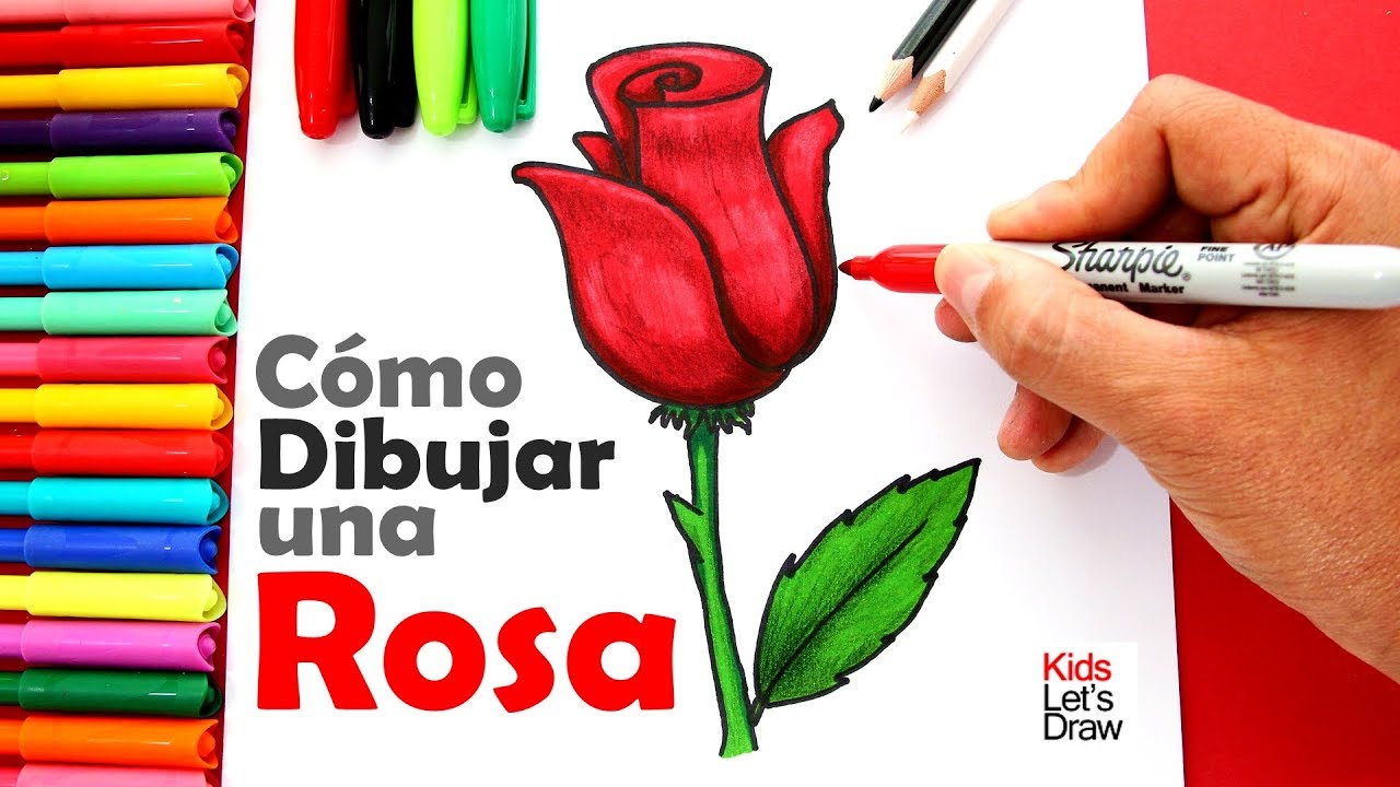 Cómo Dibujar una ROSA de Manera Fácil y Rápida - 8/10 