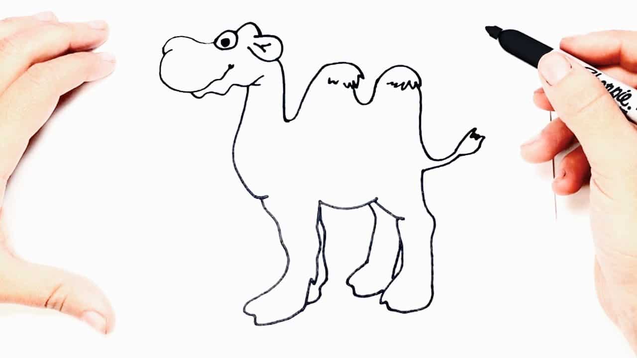 How to draw a Camel for Kids | Camel Easy Draw Tutorial 