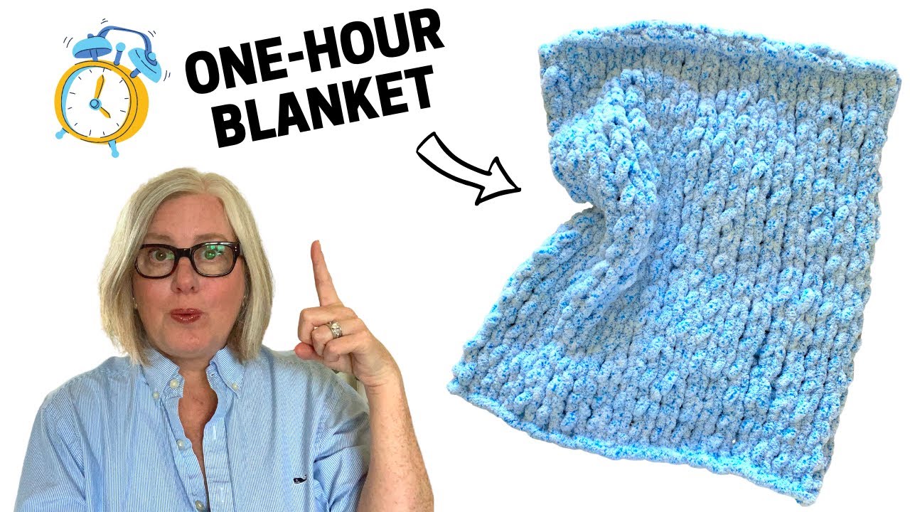 You're UNSTOPPABLE! Knit a BABY BLANKET in ONE-HOUR 