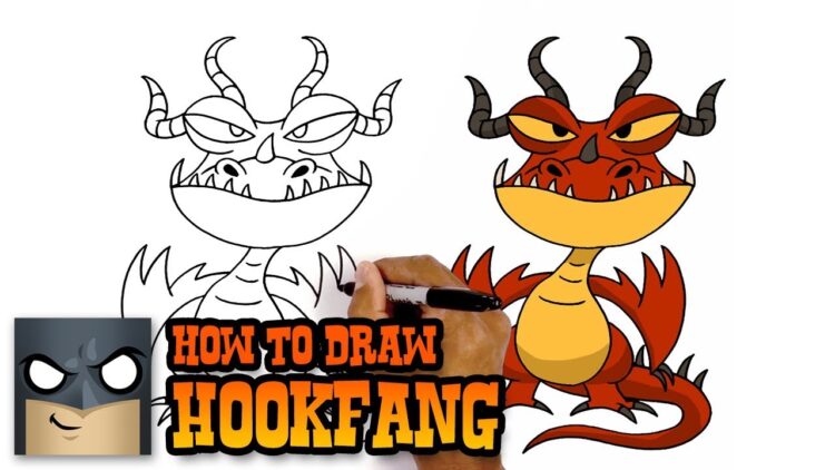 How To Draw Hookfang How To Train Your Dragon Drawing Tutorial - how to train your dragon in roblox youtube