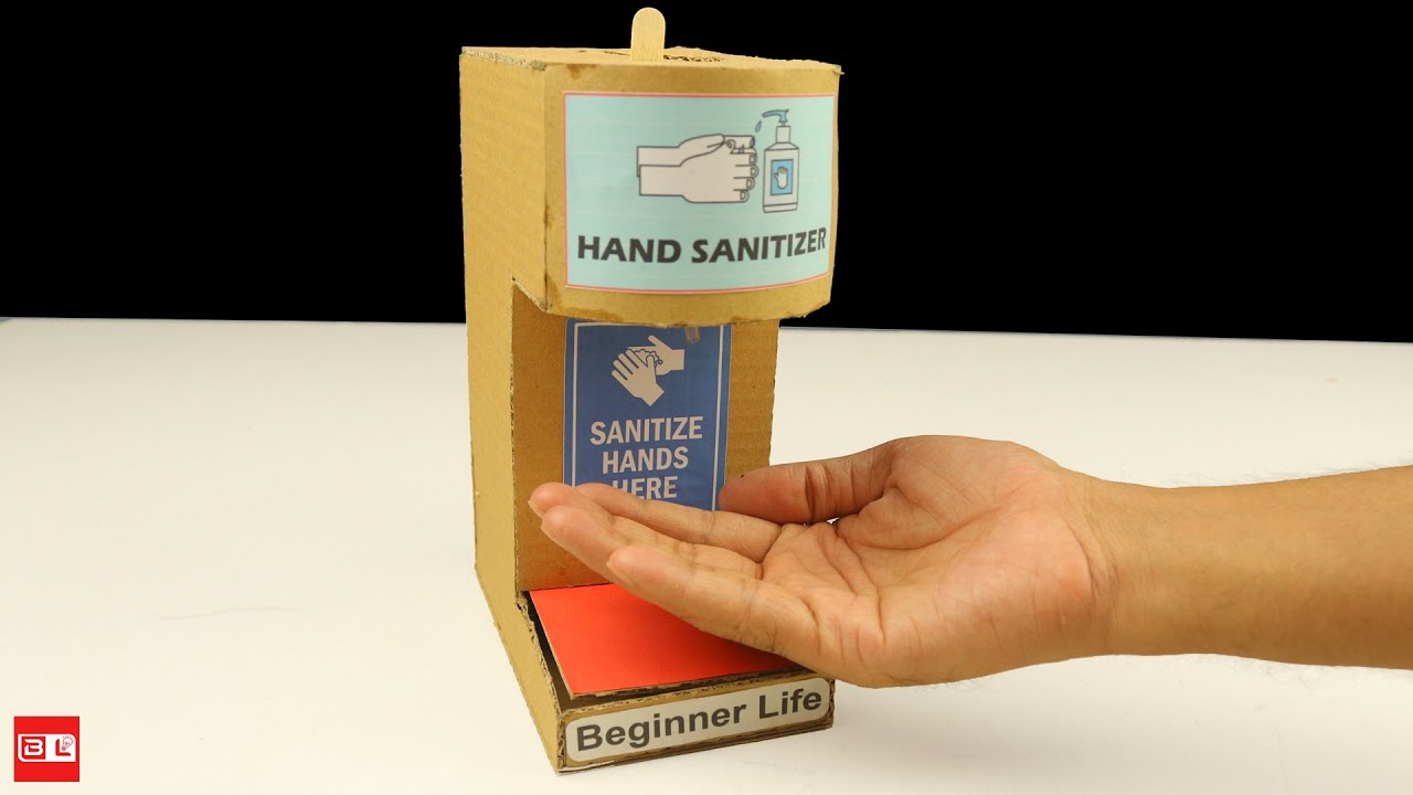 Build Automatic Hand Sanitizer Machine at Home - DIY 