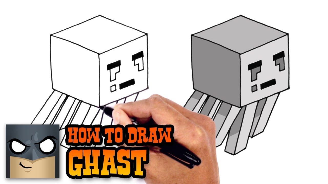 How to Draw Ghast | Minecraft 